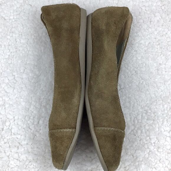 Oliberte Brown Nubuck Suede Slip On Ballet Flats - Picture 5 of 13